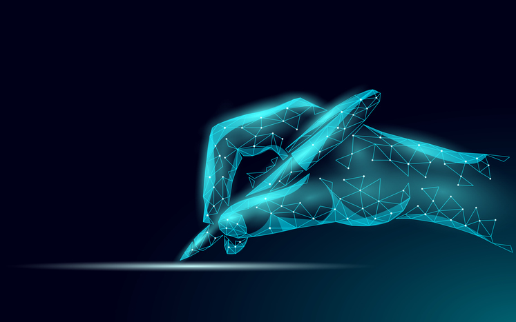 3D digital writing with AI